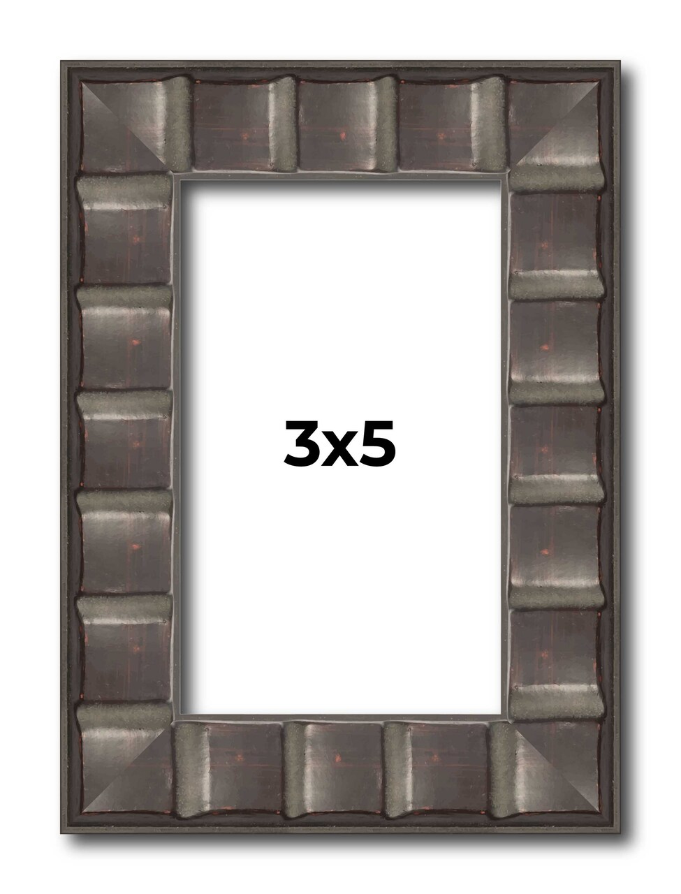 Photo Size Deco Black Picture Frame - UV Acrylic, Foam Board Backing, Hanging Hardware